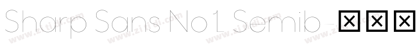 Sharp Sans No1 Semib字体转换